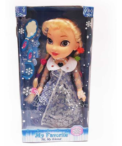 Muñeca Frozen Sonido Regalos Detalle Niñas Cumpleaños Fiesta