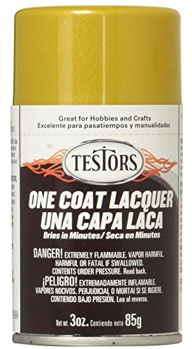 Pintura En Aerosol Testors Extreme Lacquer, 3 Oz, Oro Inca