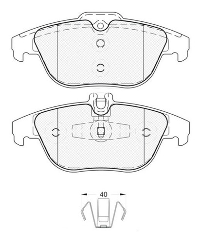 Pastilla De Freno Mercedes Benz Clase E 350 - 500 Iv - Cdi 1