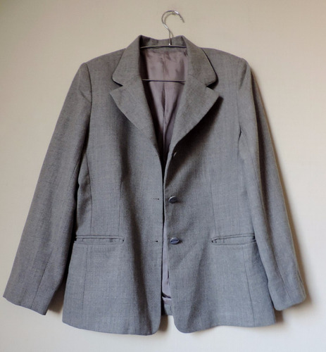 Blazer Gris De Lanilla