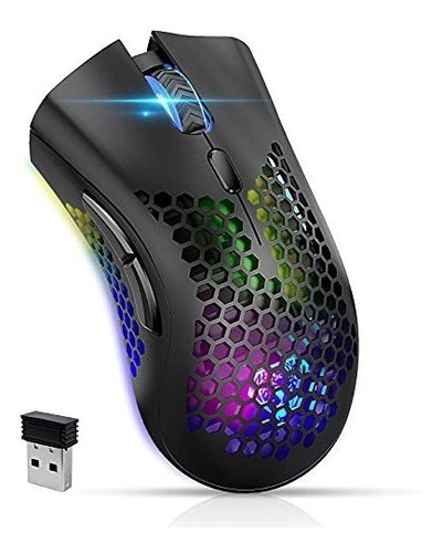 Vegcoo Mouse De Juego Inalámbrico, Silenciosa Click G6g6p