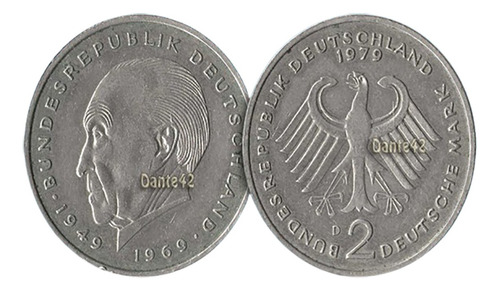 Dante42 Moneda Alemania Occidental 2 Markos 1979