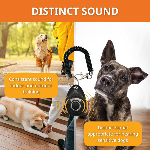 Clicker De Adiestramiento Para Perros Con Correa De Muñec...