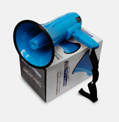 Megáfono Recargable Portátil Con Sirena Y Grabadora Incluida