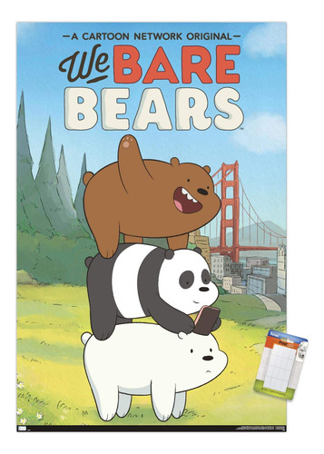 Bare Bears-key Art Wall Poster, 14.725 In X 22.375 In, ...