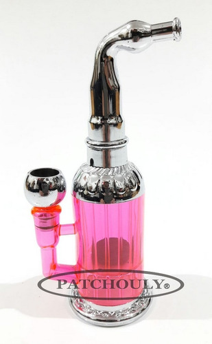 Imagen 5 de 6 de Pipa De Agua Mini 15 Cm. Altura Acrílico Metal Cap. Fed.