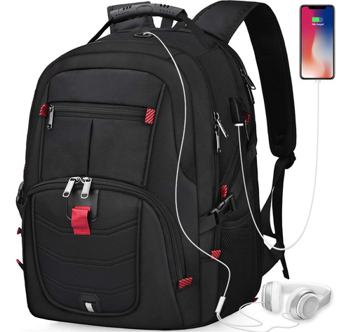 Viaje Mochila Para Computadora Portátil De 17 Pulgadas Para