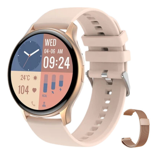 Reloj Smartwatch Rosa Mujer Hk89 Amoled Llamadas  Whatsapp