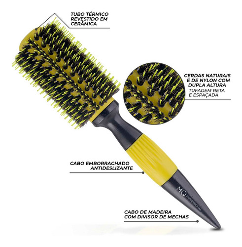 Imagem 9 de 10 de Kit Secador Profissional Vortex E Escova Prime Termic 33mm