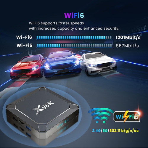 Sidiwen Android 130 Tv Box, X98k Android Tv Box 2 Gb Ram De