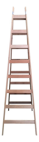 Escalera Tipo Pintor Familar Madera Reforzada 8 Escalones