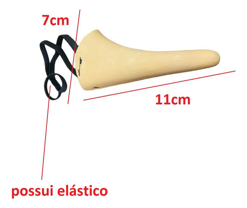Fantasia Nariz Mentiroso Falso De Látex Com Elástico Creme