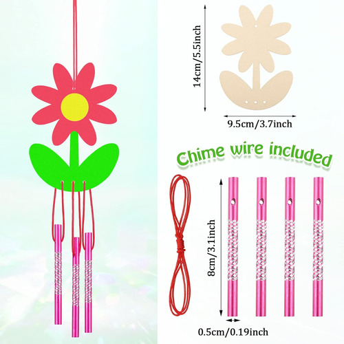 Geetery 12 Piezas De Manualidades De Flores Para Niños Kit D