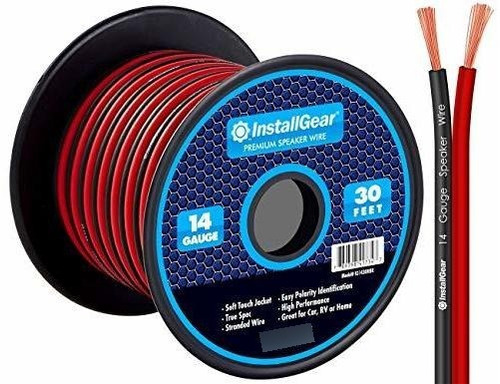 Installgear Cable De Altavoz De Calibre 14 (30 Pies)  Cable