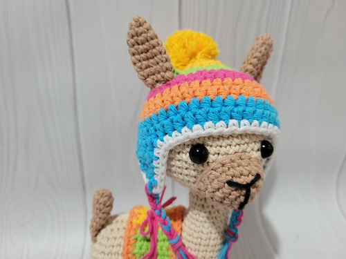 Amigurumi Llama Alpaca Guanaco Tejido Al Crochet