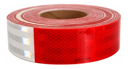 Cinta Reflectante Rojo-blanco 2  X 45 Mts