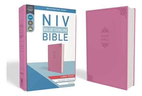 Niv, Value Thinline Bible, Large Print, Leathersoft, Pink, C
