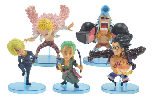 Figura Muñeco One Piece Luffy Zoro Sanji Franky Doflamingo