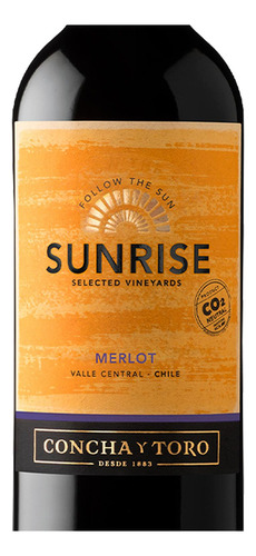 Pack De 6 Vino Tinto Sunrise Mertlot 750 Ml
