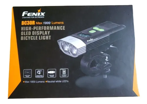 Fenix Bc30r Linterna Bicicleta 1800 Lúmenes Recargable