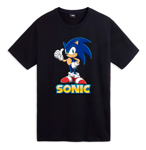 Remera De Sonic Algodon