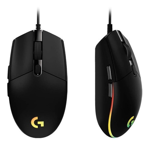 Mouse
gamer de juego Logitech G Series Lightsync G203 negro