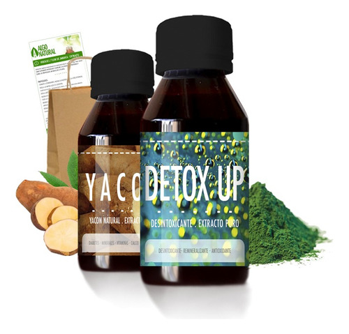 Detox Up + Yacon: Higado - Desintoxicante - Colesterol