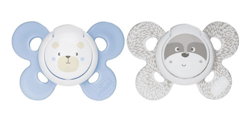 Imagen 6 de 7 de Chicco Chupones Physioforma Comfort Azul 0-6m 2 Pzas