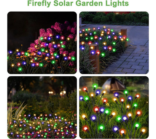 Solar Lights Pack Of 4 Power-powered Firefly Lights