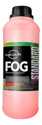 Fluido Fog Morango Máquina De Fumaça Standart 1 Litro Nevoa