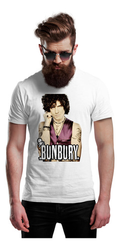 Playera Rock Basica Estampado Enrique Bunbury Expectativas