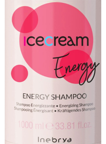 Shampoo Inebrya Energy Anticaída 1000ml Fortalecedor