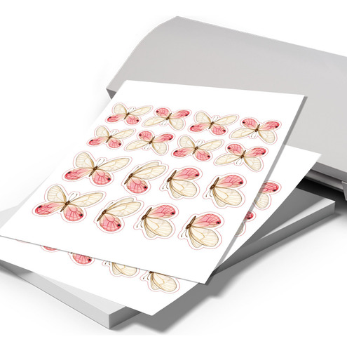 Topo De Bolo Topper Borboletas Rosa E Salmon