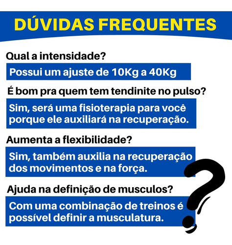 Imagem 7 de 9 de Hand Grip Mola Com Ajuste 10kg A 40kg Fisioterapia Mãos