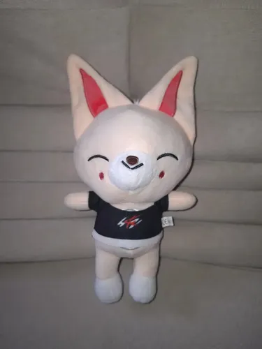 Pelúcia Foxi Ny 25cm Rosa-Claro Skzoo Stray Kids Hipoalergênica