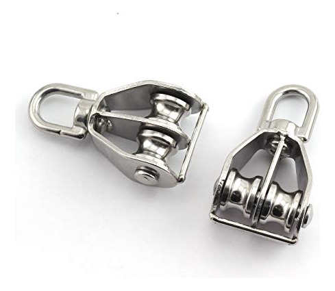 Bloque Doble De Polea Jcbiz M15 Acero Inoxidable - Carga