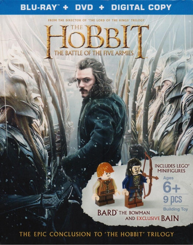 Hobbit La Batalla De Los 5 Cinco Ejercitos Blu-ray + Legos