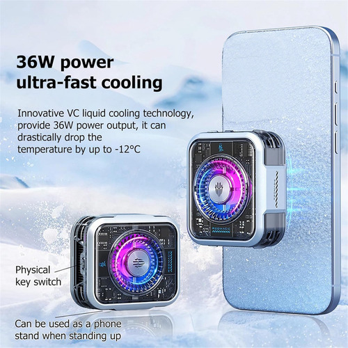 Redmagic Magnetic Phone Cooler 5 Pro, Phone Radiator Fan Wit
