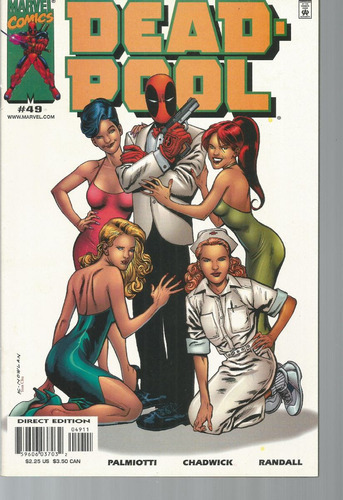 Deadpool N° 49 - Em Inglês - Editora Marvel - Formato 17 X 25,5 - Capa Mole - 2001 - Bonellihq Cx446 H23