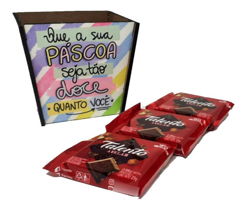 Cachepot Feliz Páscoa Com Chocolates Você É Um Talento