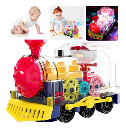 Tren De Juguete Eléctrico Para Niños Con Música Y Luces