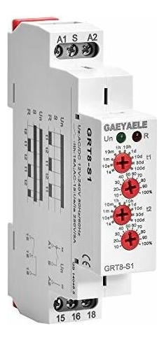 Gaeyaele Grt8-s Temporizador De Ciclo Asimetrico Rele Spdt 2