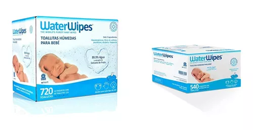 Waterwipes, Toallitas Húmedas Para Bebé, 720 Toallitas