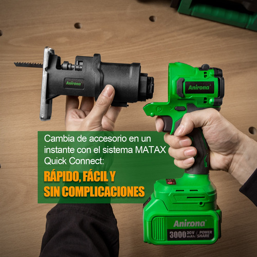 Taladro Para Carpintería Inalámbrico 5 En 1 Metax Anirona
