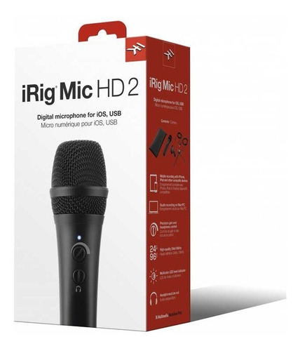 Irig Mic Hd2 Microfono De Condensador Digital Usb Lightning