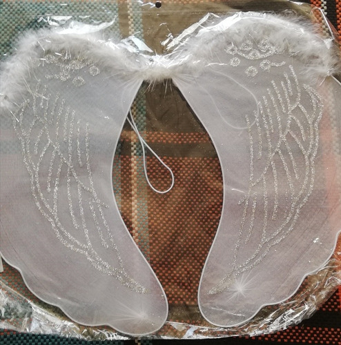 Imagen 2 de 4 de Alas Blancas Disfraz Para Niñas Chicas