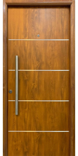 Puerta Acero Galvanizado Simil Madera  0,90x2,05 Nexo