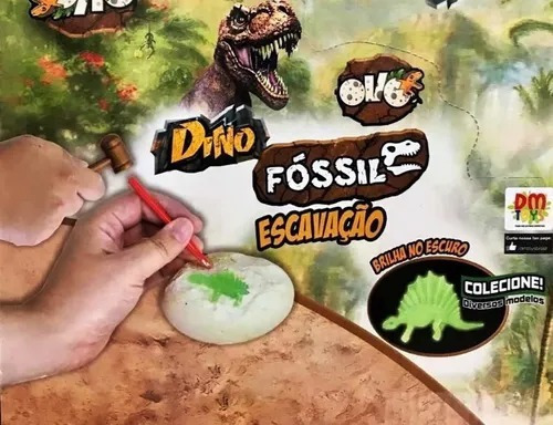 Imagem 5 de 5 de Ovo Dinossauro Fóssil Escavação Brinquedo Escavar Arqueologo
