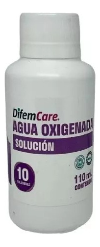 Agua Oxigenada Diperox Difem Pharma 110 Ml