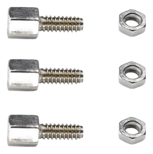 10 Tuercas Y Tornillos Hexagonal Rs232 Db9 Db15 Db25 Vga Dr9